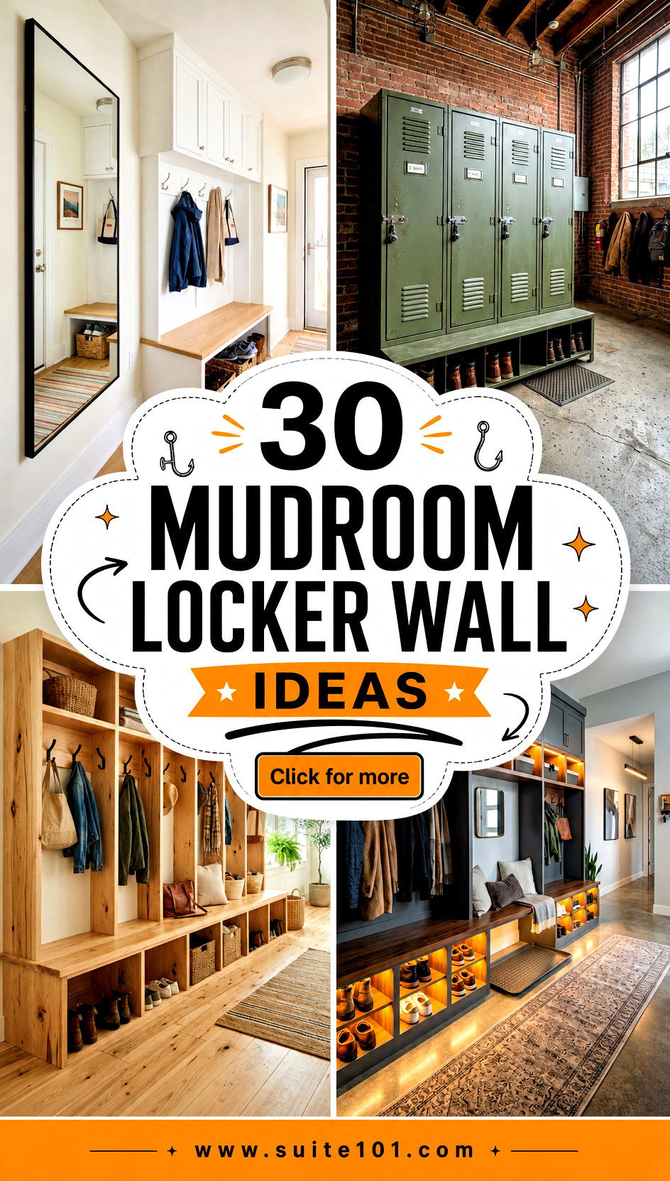 30 Mudroom Locker Wall Ideas for Tough-Love Organization - 30 Mudroom Locker Wall Ideas for Tough-Love Organization