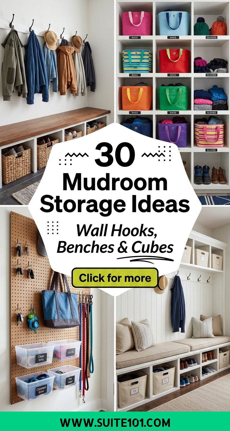 30 Mudroom Storage Ideas Wall Hooks Benches and Cubes to Love - 30 Mudroom Storage Ideas Wall Hooks, Benches, and Cubes to Love