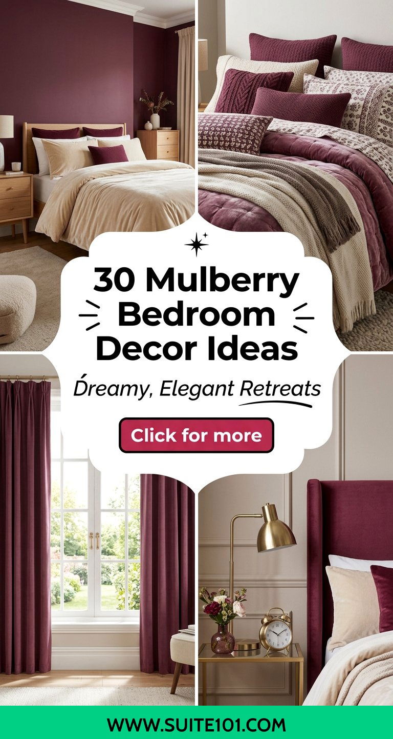 30 Mulberry Bedroom Decor Ideas for Dreamy Elegant Retreats - 30 Mulberry Bedroom Decor Ideas for Dreamy, Elegant Retreats