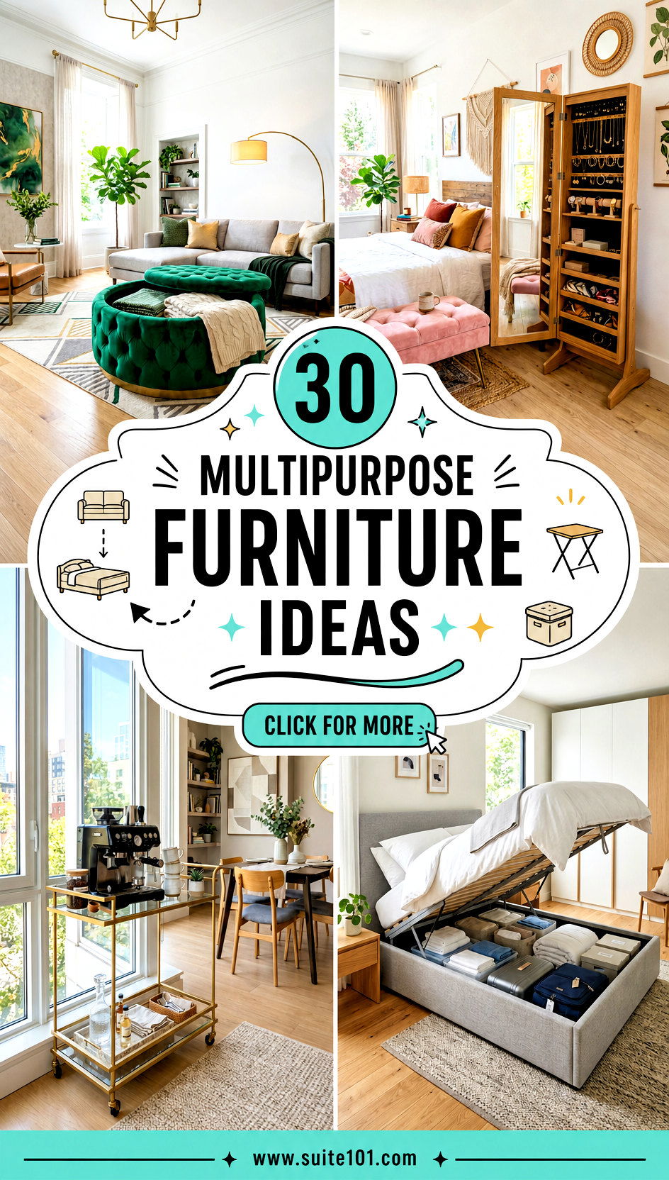 30 Multipurpose Furniture Ideas Smart Storage for Small Spaces - 30 Multipurpose Furniture Ideas Smart Storage for Small Spaces