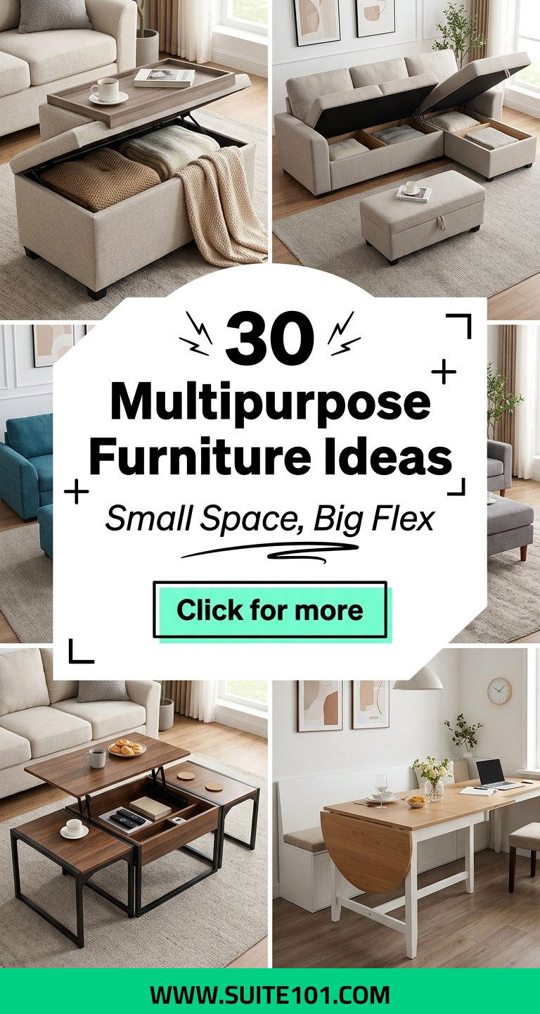 30 Multipurpose Furniture Ideas Smart Storage for Small Spaces - 30 Multipurpose Furniture Ideas Smart Storage for Small Spaces
