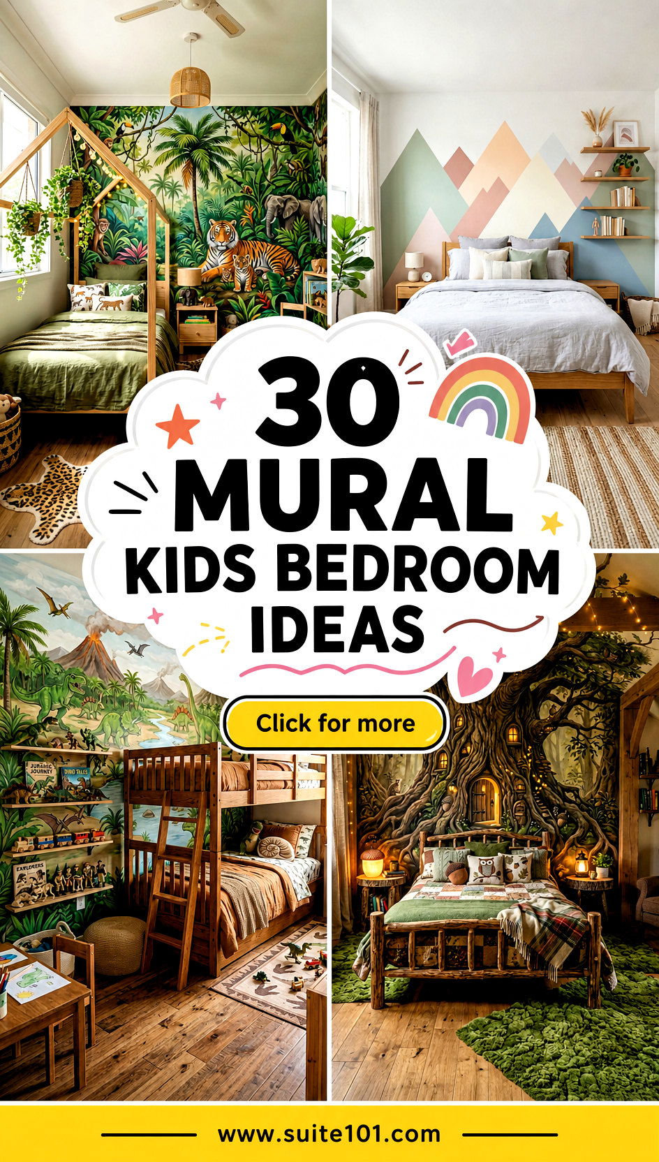 30 Mural Kids Bedroom Ideas for Instant Colorful Fun All Year - 30 Mural Kids Bedroom Ideas for Instant Colorful Fun All Year