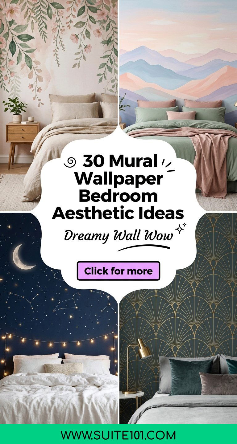 30 Mural Wallpaper Bedroom Aesthetic Ideas for Dreamy Wall Wow - 30 Mural Wallpaper Bedroom Aesthetic Ideas for Dreamy Wall Wow