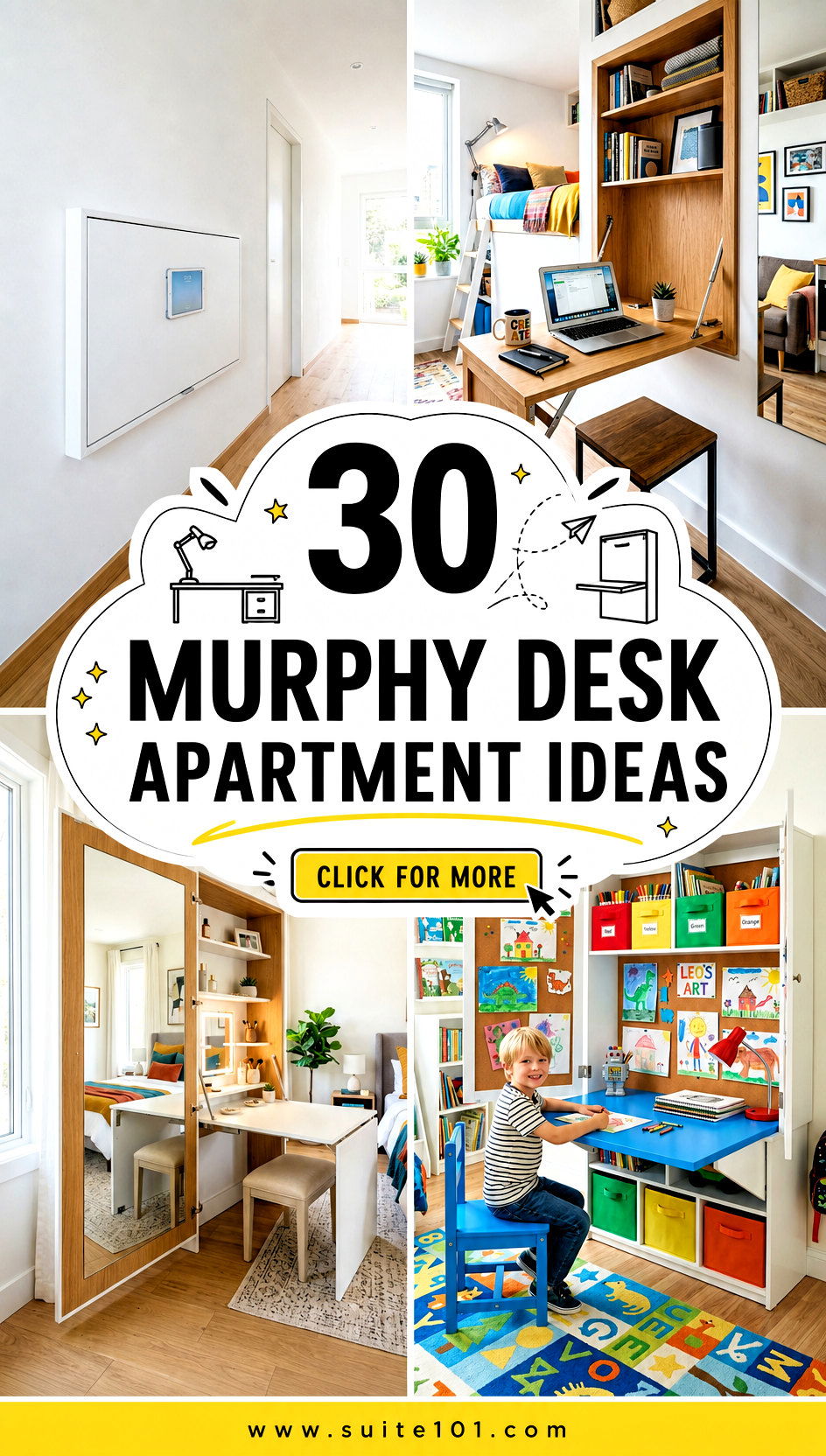 30 Murphy Desk Apartment Ideas Compact Workspaces for Small Homes - 30 Murphy Desk Apartment Ideas Compact Workspaces for Small Homes