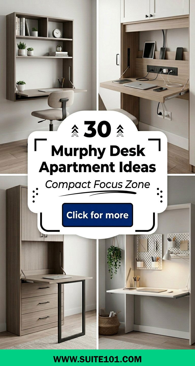 30 Murphy Desk Apartment Ideas Compact Workspaces for Small Homes - 30 Murphy Desk Apartment Ideas Compact Workspaces for Small Homes