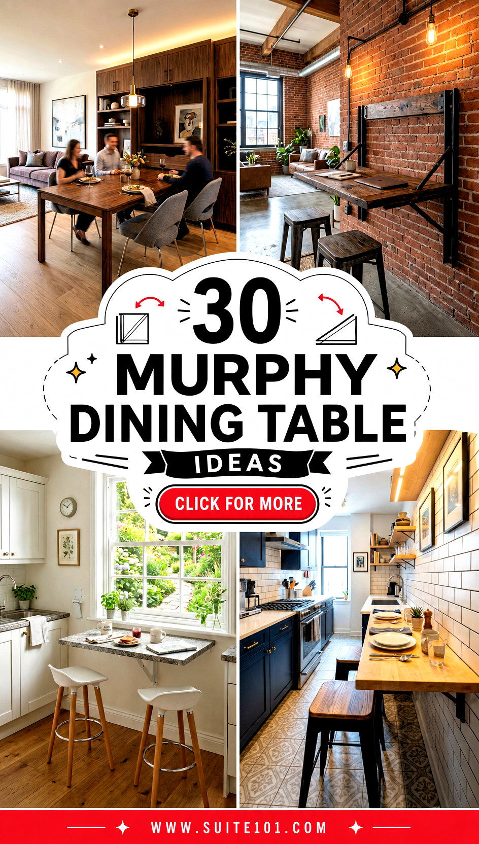 30 Murphy Dining Table Ideas for Space-Saving Meals at Home - 30 Murphy Dining Table Ideas for Space-Saving Meals at Home