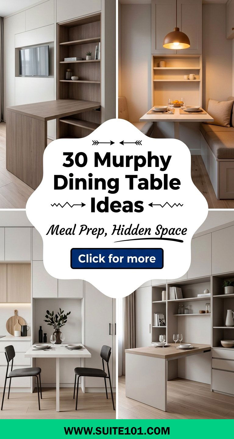 30 Murphy Dining Table Ideas for Space-Saving Meals at Home - 30 Murphy Dining Table Ideas for Space-Saving Meals at Home