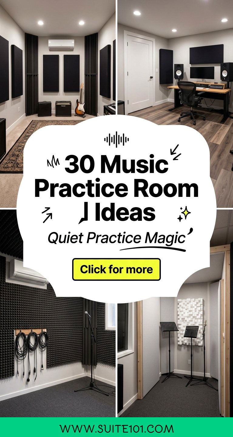 30 Music Practice Room Ideas Soundproof Layouts for Practice - 30 Music Practice Room Ideas Soundproof Layouts for Practice