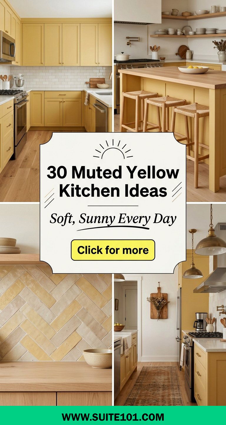 30 Muted Yellow Kitchen Ideas for a Soft Sunny Look Every Day - 30 Muted Yellow Kitchen Ideas for a Soft, Sunny Look Every Day