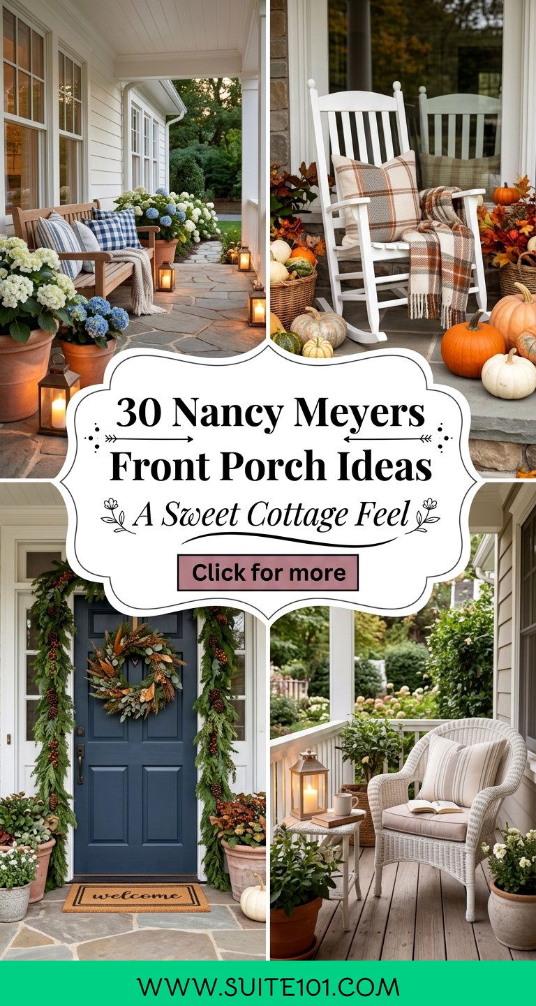 30 Nancy Meyers Front Porch Ideas for a Sweet Cottage Feel - 30 Nancy Meyers Front Porch Ideas for a Sweet Cottage Feel