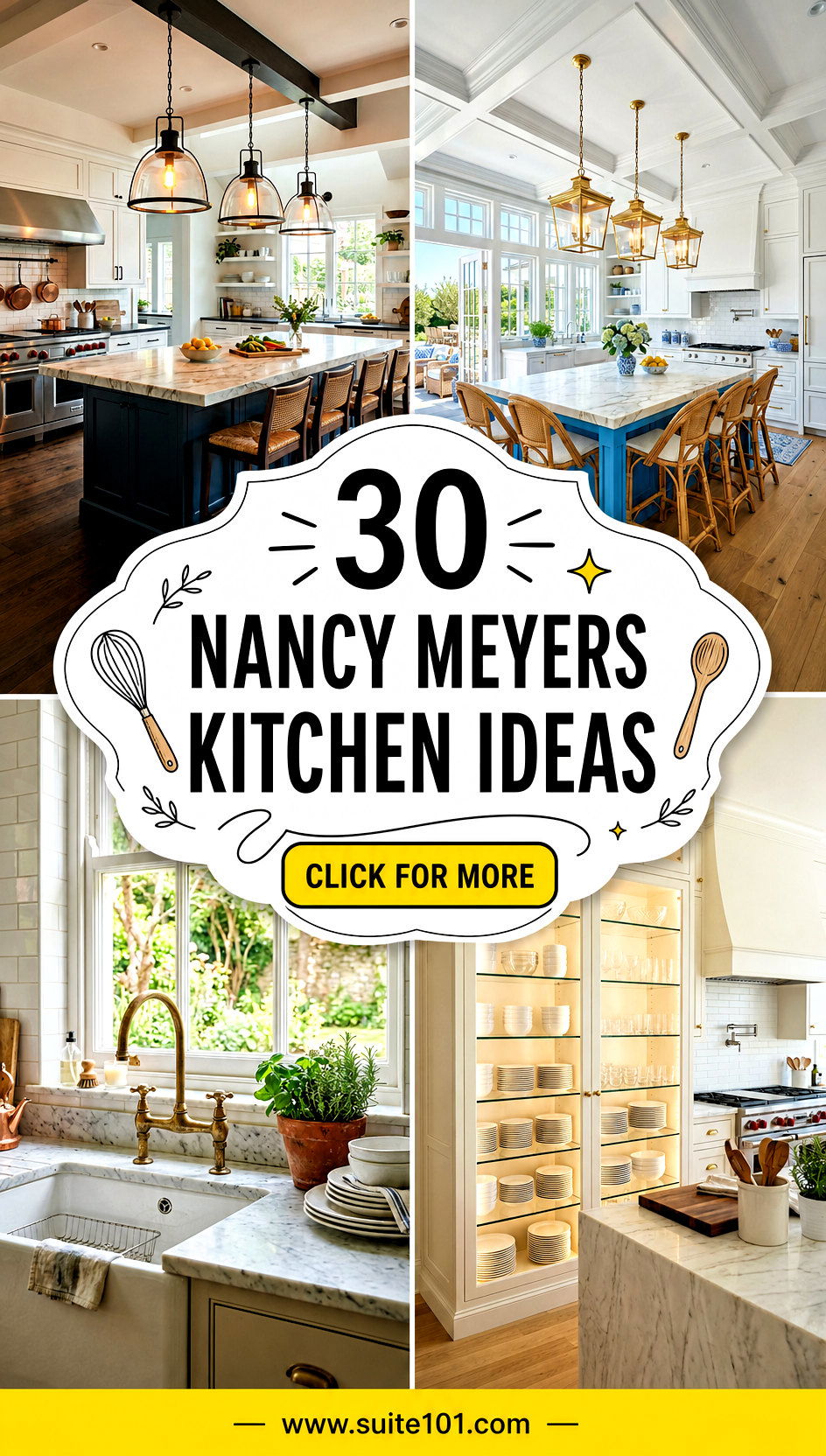 30 Nancy Meyers kitchen ideas for a Bright Elegant Everyday - 30 Nancy Meyers kitchen ideas for a Bright, Elegant Everyday