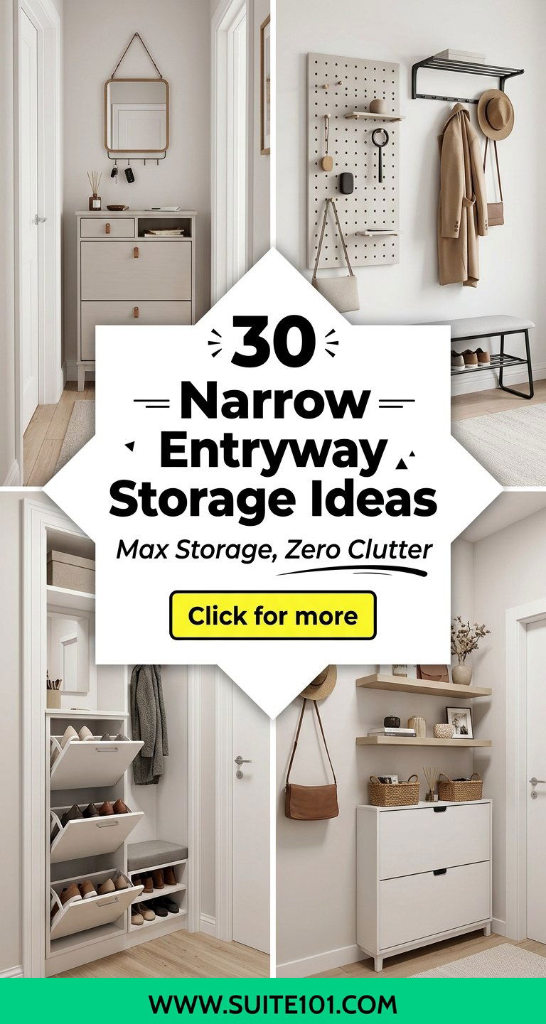 30 Narrow Entryway Storage Ideas to Maximize Every Inch - 30 Narrow Entryway Storage Ideas to Maximize Every Inch