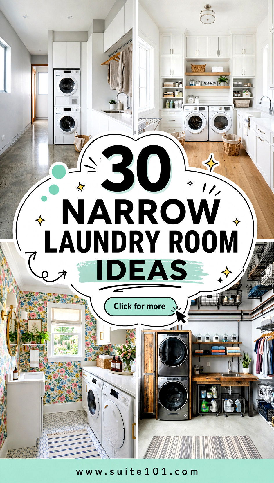 30 Narrow Laundry Room Ideas to Maximize Small Spaces and Storage - 30 Narrow Laundry Room Ideas to Maximize Small Spaces & Storage