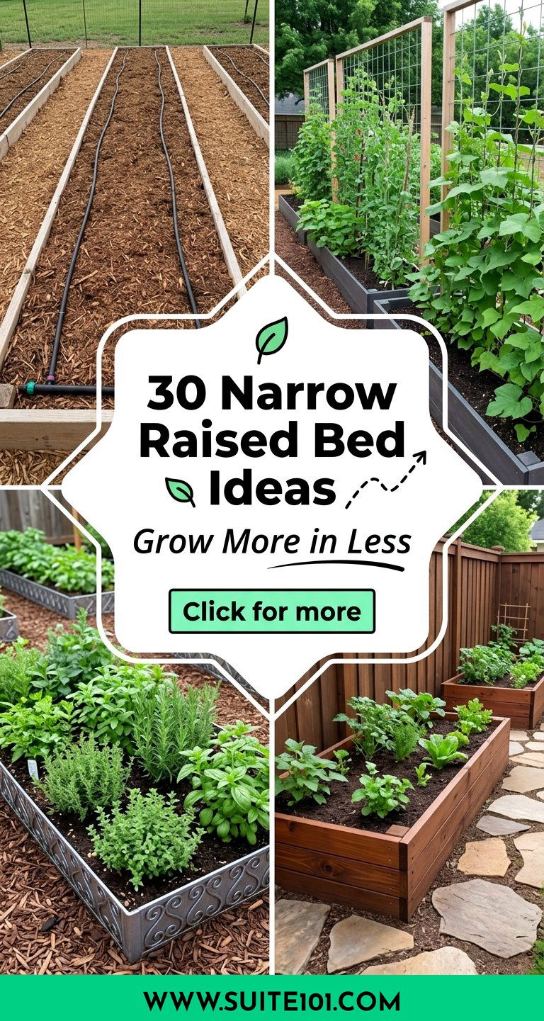 30 Narrow Raised Bed Ideas for Growing More Food in Less Space - 30 Narrow Raised Bed Ideas for Growing More Food in Less Space