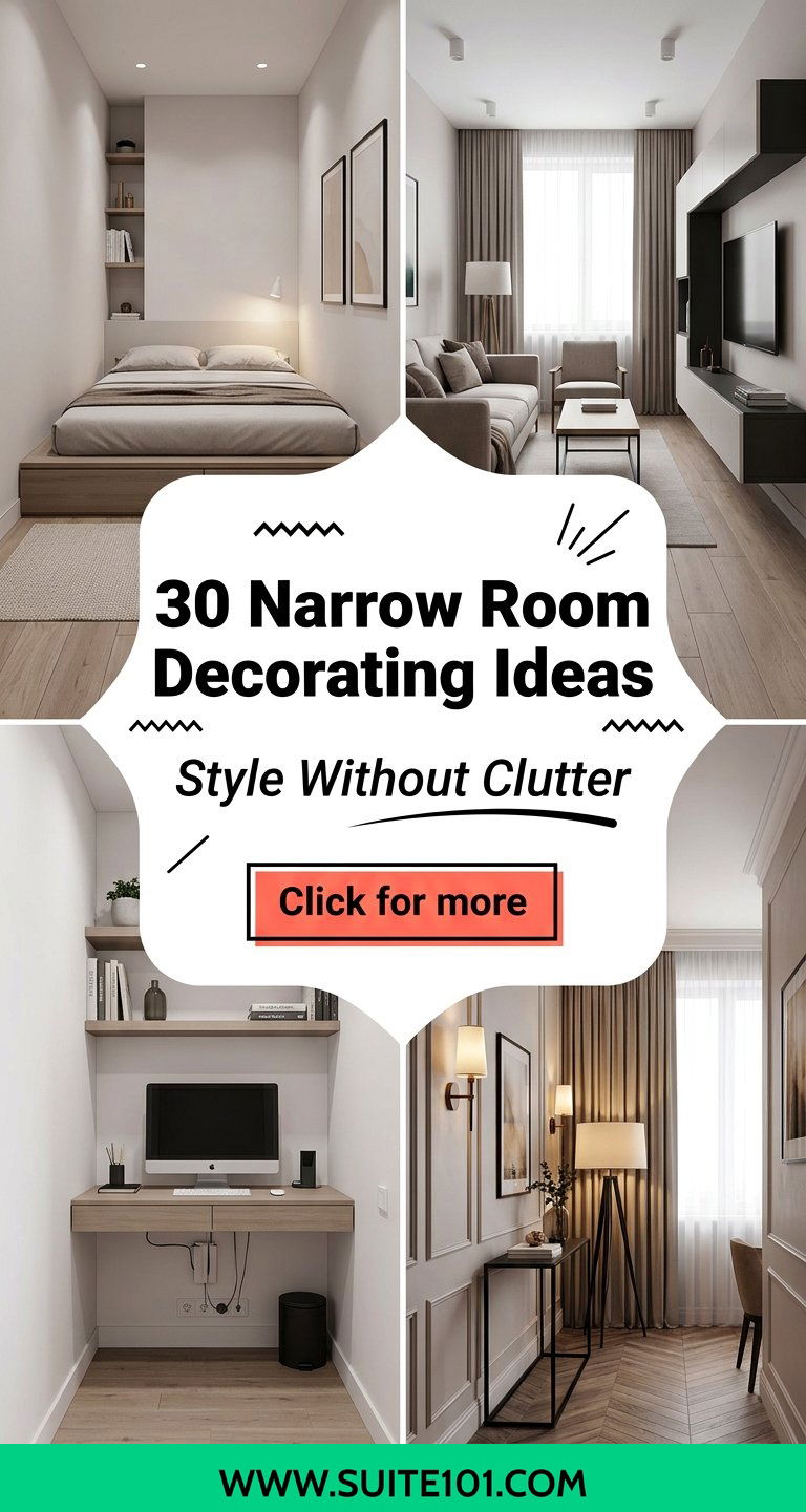 30 Narrow Room Decorating Ideas for Style Without the Clutter - 30 Narrow Room Decorating Ideas for Style Without the Clutter