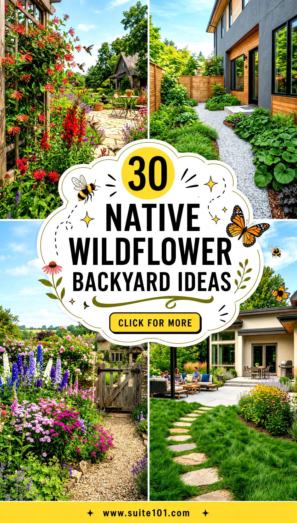 30 Native Wildflower Backyard Ideas to Attract Pollinators - 30 Native Wildflower Backyard Ideas to Attract Pollinators