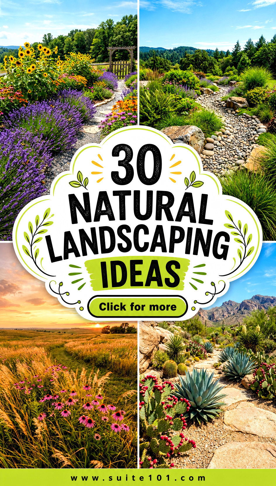 30 Natural Landscaping Ideas for a Beautiful Sustainable Yard - 30 Natural Landscaping Ideas for a Beautiful, Sustainable Yard