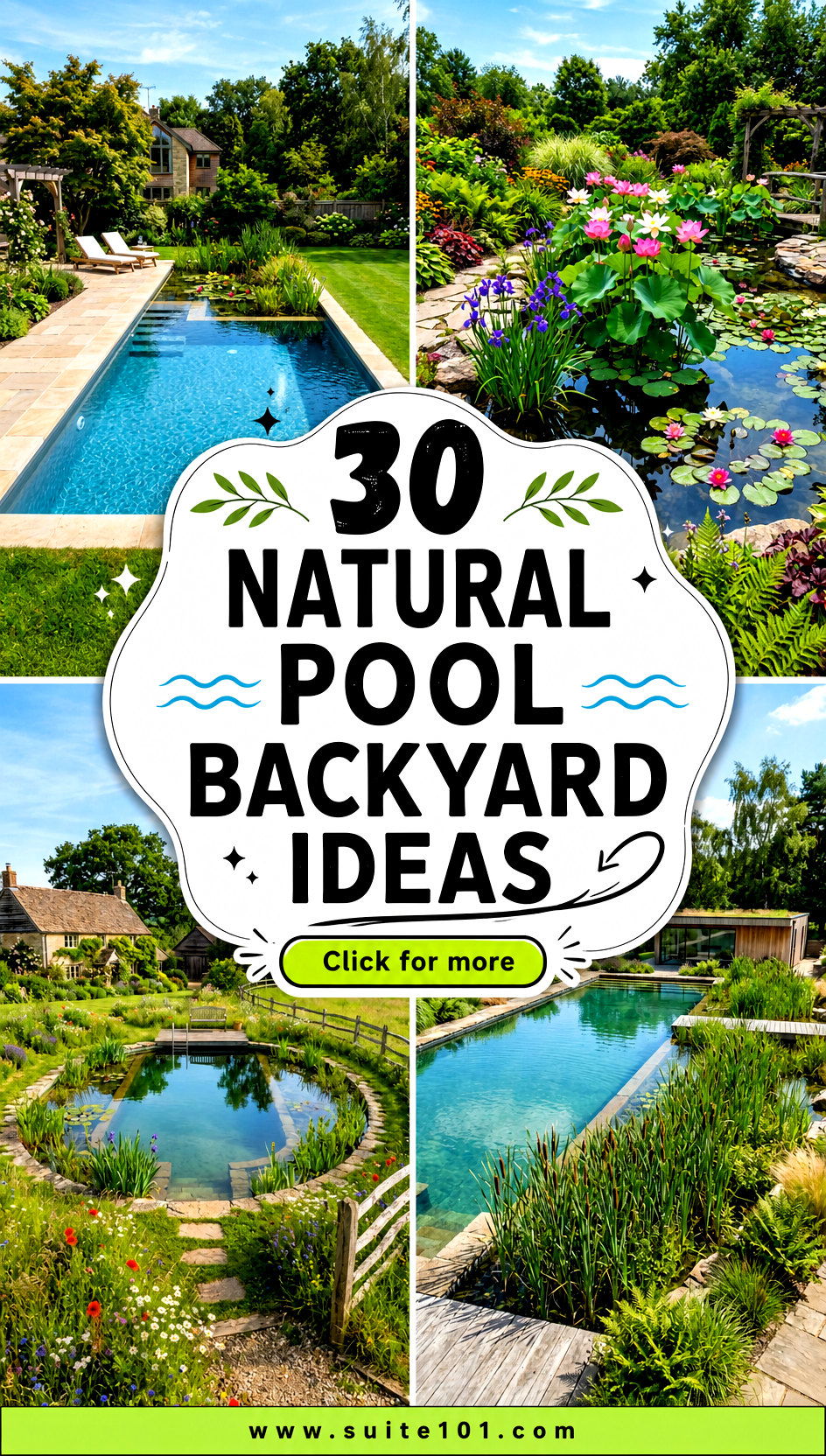 30 Natural Pool Backyard Ideas for a Stunning Eco Oasis - 30 Natural Pool Backyard Ideas for a Stunning Eco Oasis