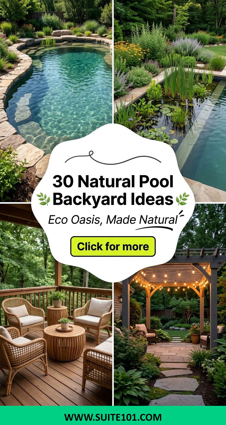 30 Natural Pool Backyard Ideas for a Stunning Eco Oasis - Suite 101