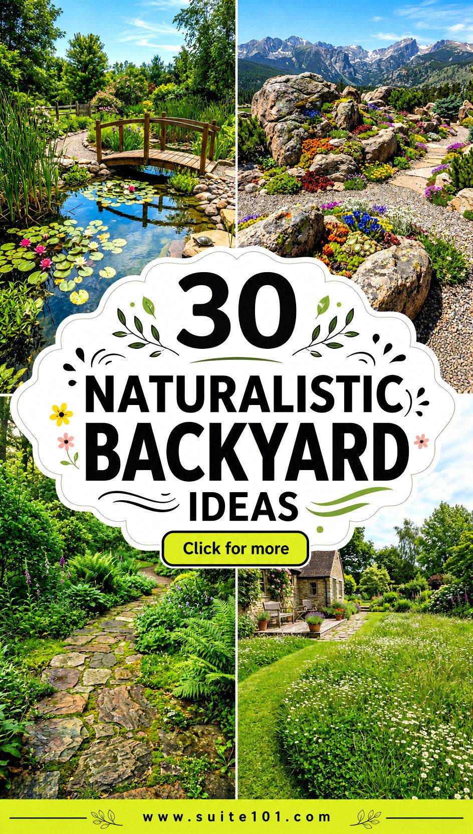 30 Naturalistic Backyard Ideas for Low-Maintenance Beauty - 30 Naturalistic Backyard Ideas for Low-Maintenance Beauty