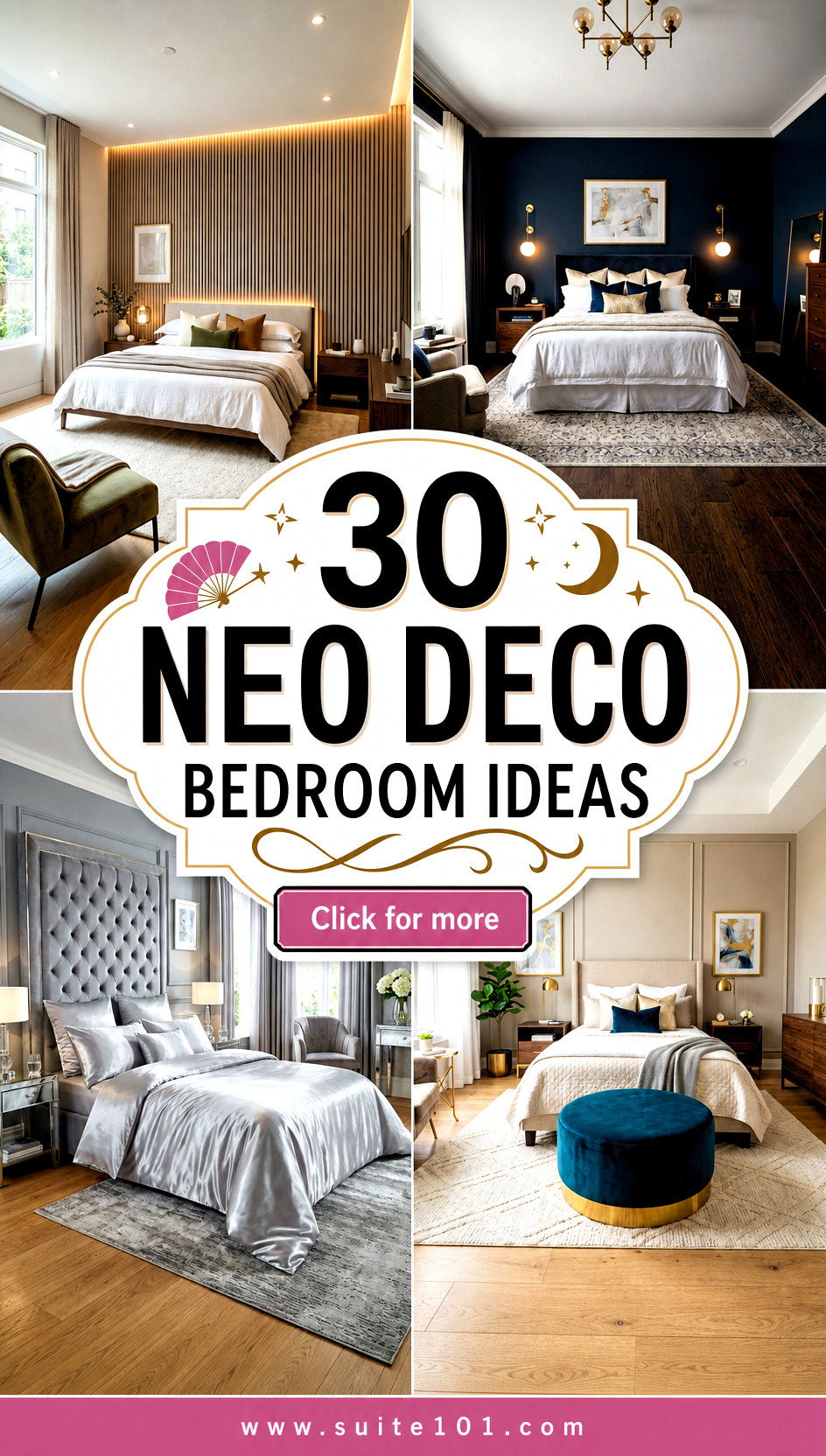 30 Neo Deco Bedroom Ideas for Dramatic Glam and Calm Nights - 30 Neo Deco Bedroom Ideas for Dramatic Glam and Calm Nights