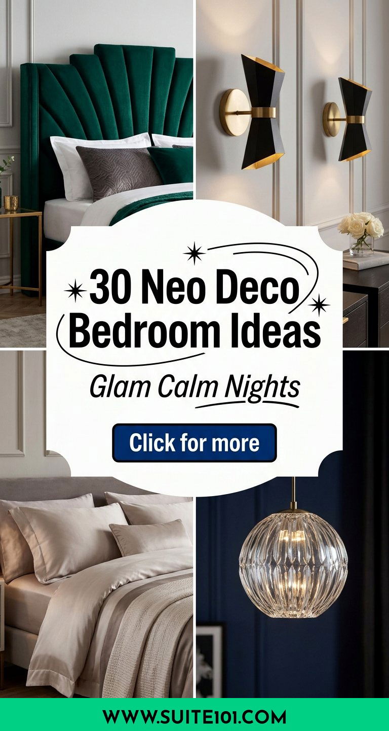 30 Neo Deco Bedroom Ideas for Dramatic Glam and Calm Nights - 30 Neo Deco Bedroom Ideas for Dramatic Glam and Calm Nights