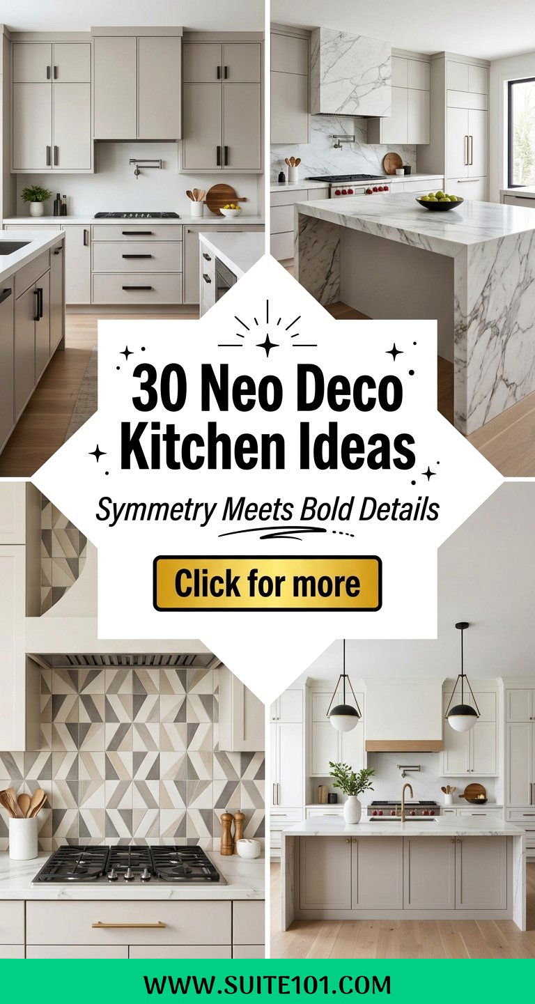 30 Neo Deco Kitchen Ideas with Chic Symmetry and Bold Details - 30 Neo Deco Kitchen Ideas with Chic Symmetry and Bold Details