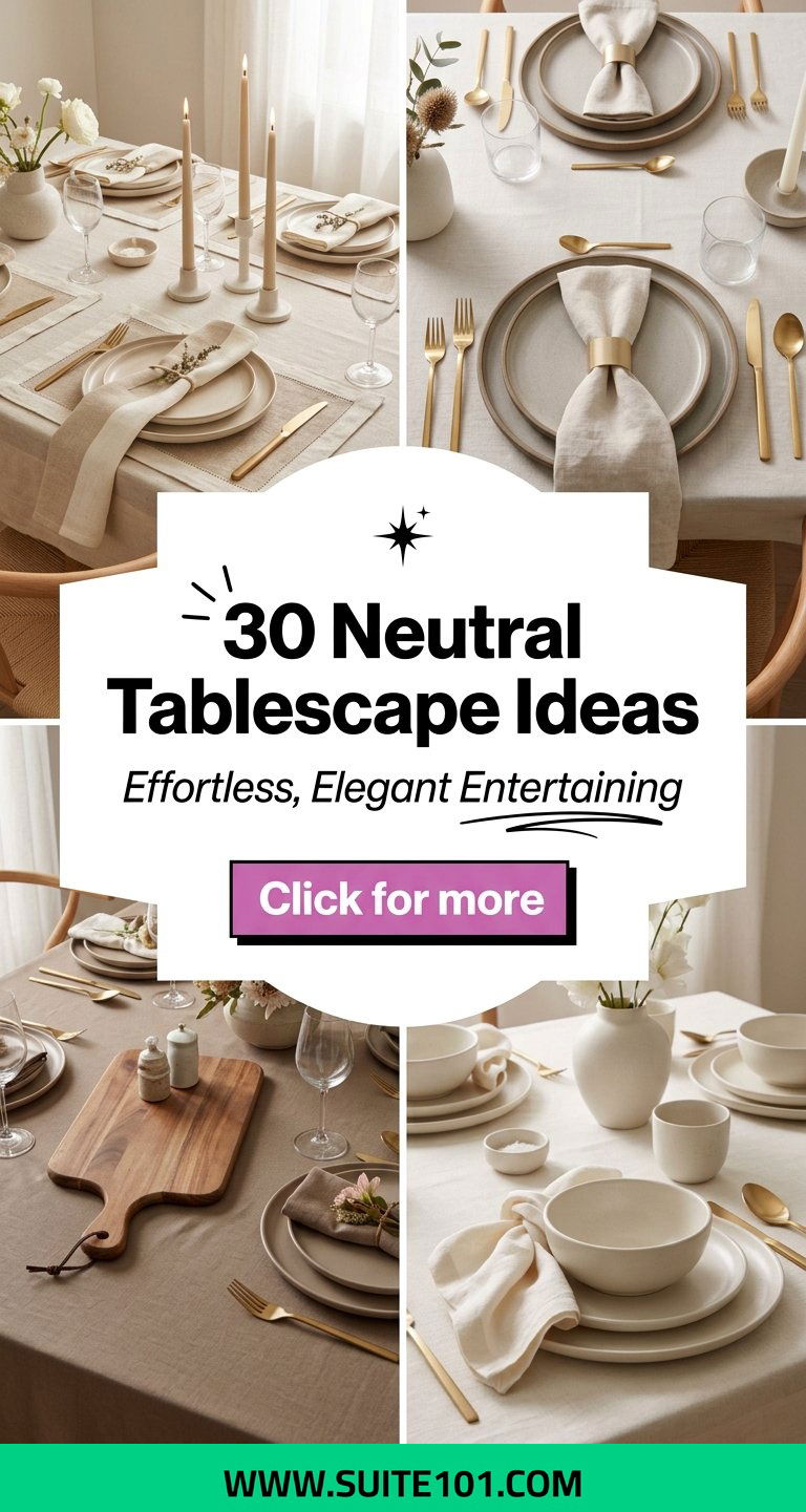 30 Neutral Tablescape Ideas for Effortless Elegant Entertaining - 30 Neutral Tablescape Ideas for Effortless, Elegant Entertaining