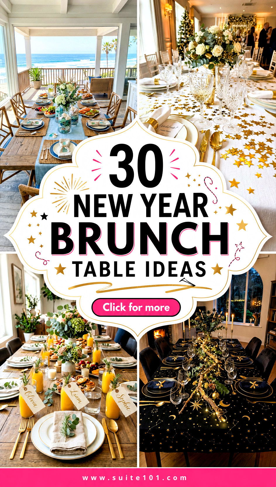 30 New Year brunch table ideas to wow guests with style - 30 New Year brunch table ideas to wow guests with style