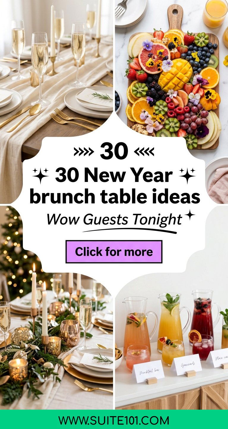 30 New Year brunch table ideas to wow guests with style - 30 New Year brunch table ideas to wow guests with style