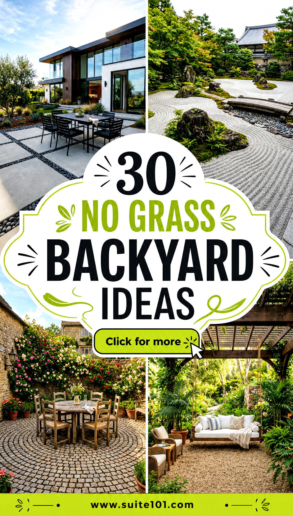 30 No Grass Backyard Ideas for a Water-Smart Modern Retreat - 30 No Grass Backyard Ideas for a Water-Smart, Modern Retreat
