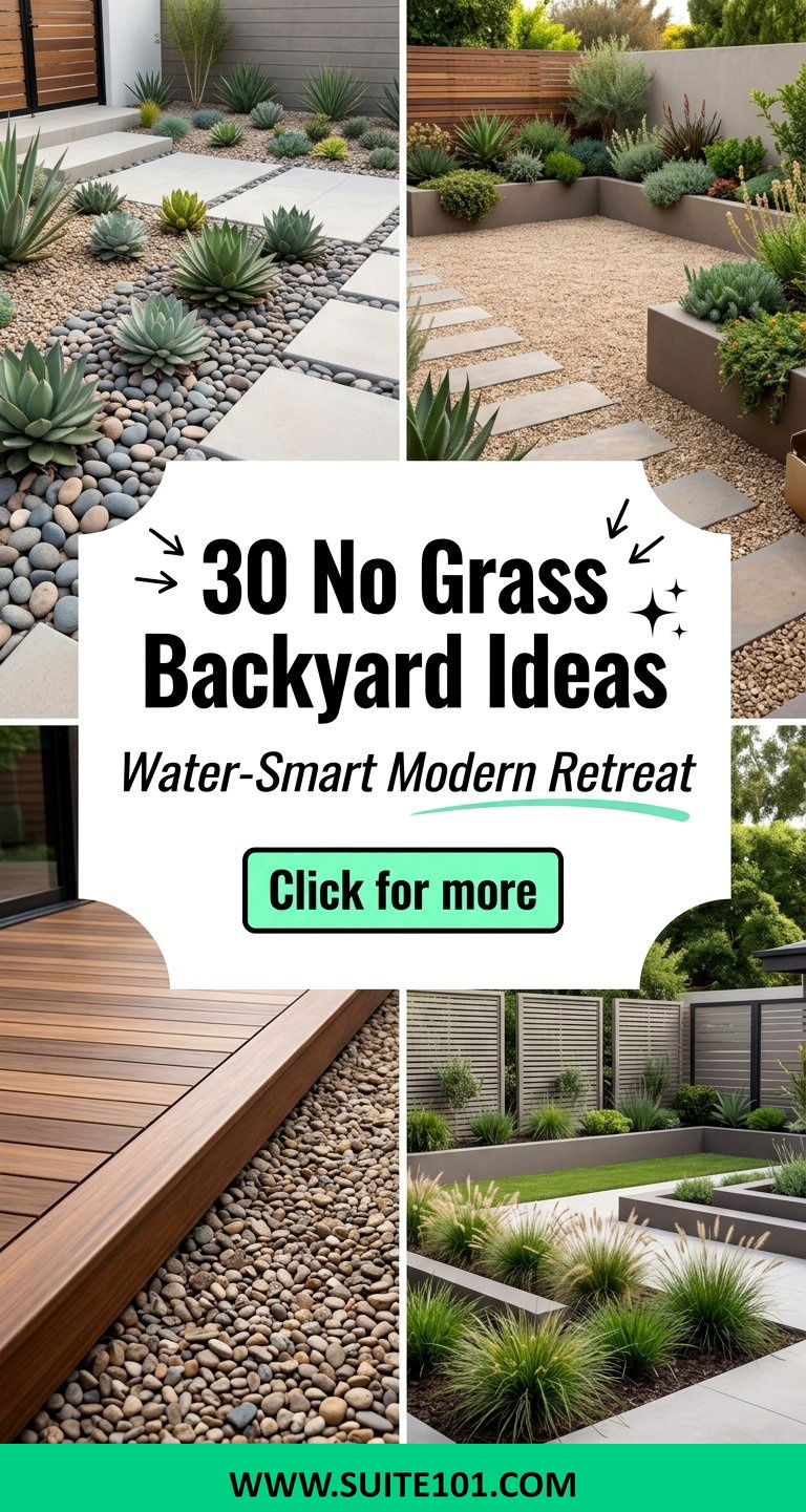 30 No Grass Backyard Ideas for a Water-Smart Modern Retreat - 30 No Grass Backyard Ideas for a Water-Smart, Modern Retreat