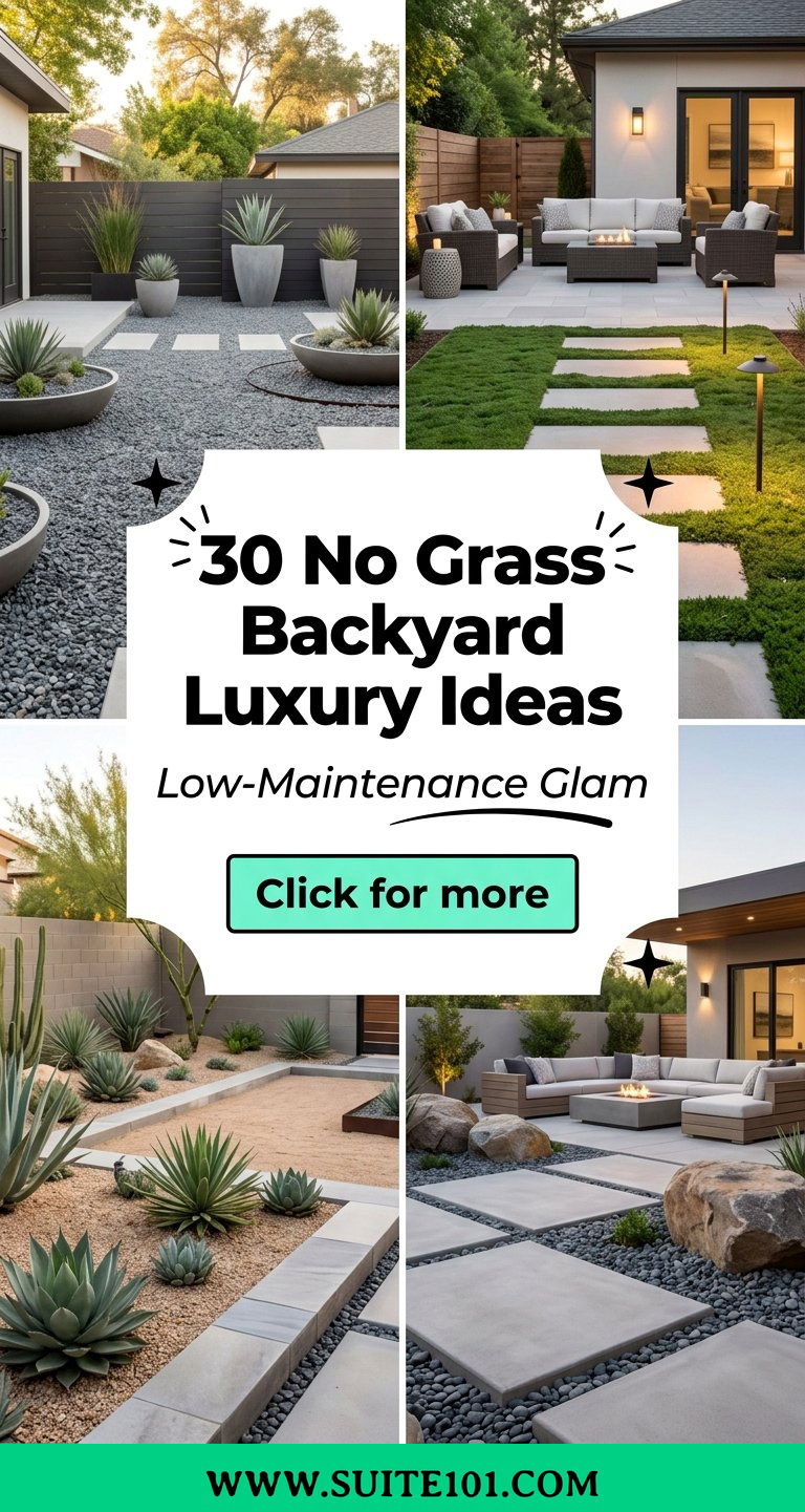 30 No Grass Backyard Luxury Ideas for Low-Maintenance Glam - 30 No Grass Backyard Luxury Ideas for Low-Maintenance Glam