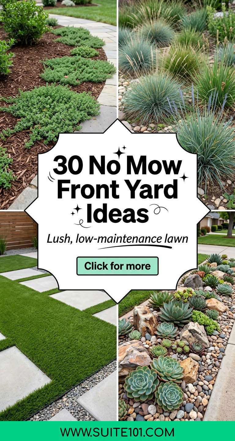 30 No Mow Front Yard Ideas for a Lush Low-Maintenance Lawn - 30 No Mow Front Yard Ideas for a Lush, Low-Maintenance Lawn