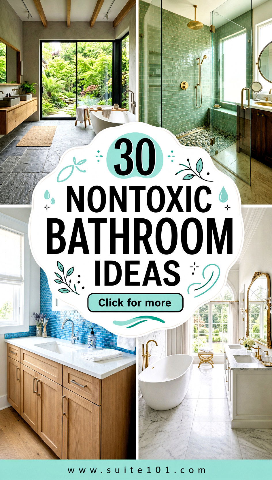 30 Nontoxic Bathroom Ideas for Clean Beauty and Safer Surfaces - 30 Nontoxic Bathroom Ideas for Clean Beauty and Safer Surfaces