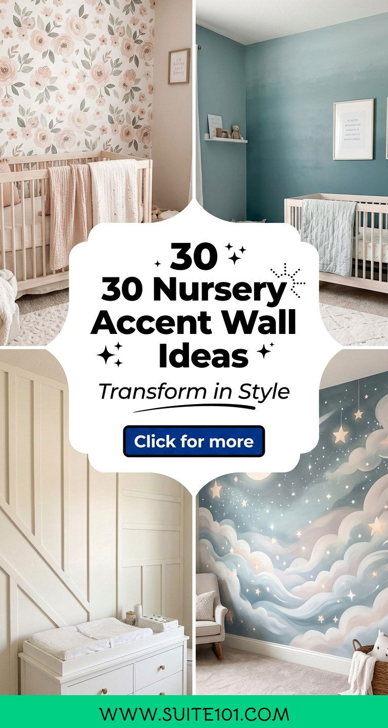 30 Nursery Accent Wall Ideas to Transform Your Space in Style - 30 Nursery Accent Wall Ideas to Transform Your Space in Style