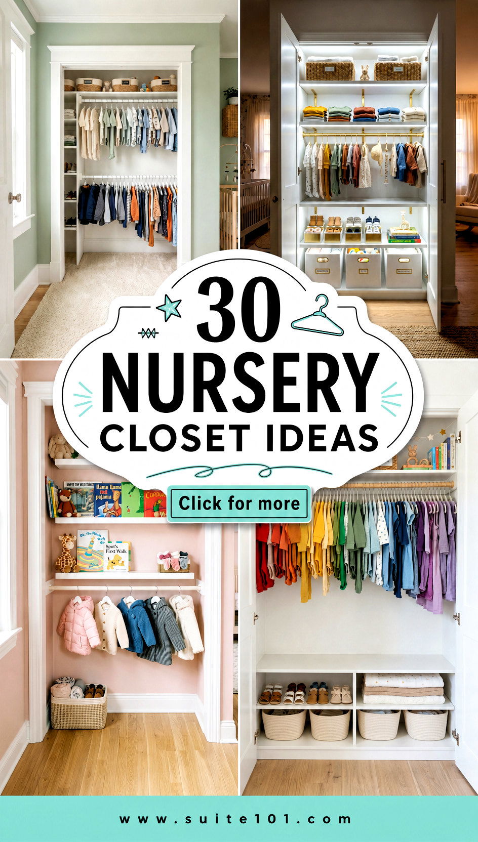 30 Nursery Closet Ideas to Declutter Sort and Breathe Easier - 30 Nursery Closet Ideas to Declutter, Sort, and Breathe Easier