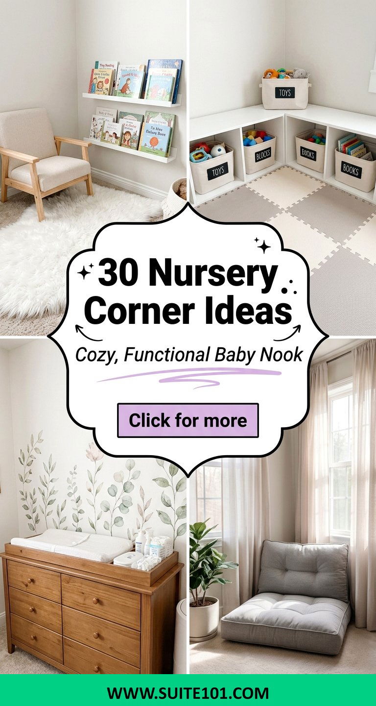 30 Nursery Corner Ideas to Create a Cozy Functional Baby Nook - 30 Nursery Corner Ideas to Create a Cozy, Functional Baby Nook