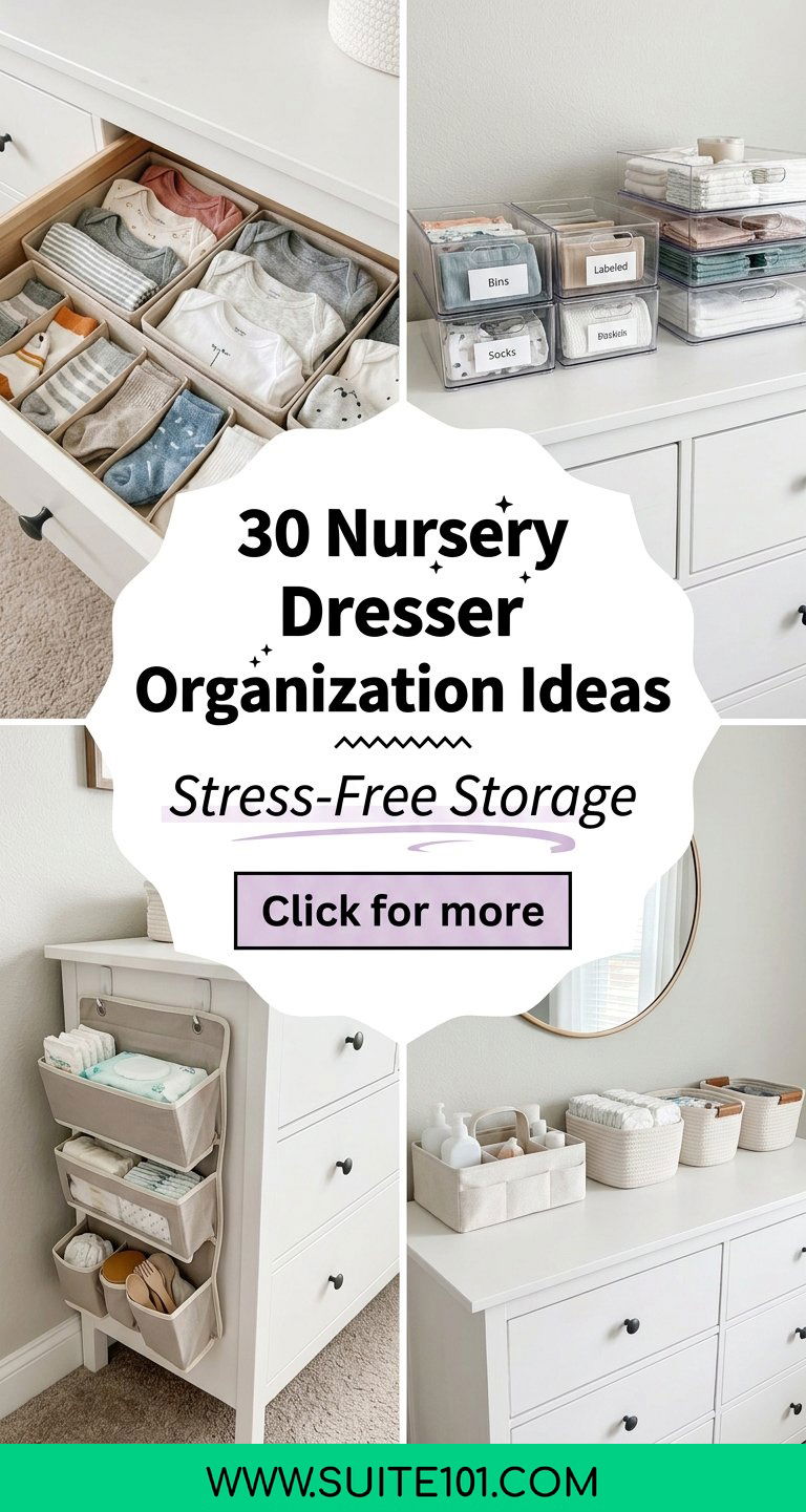 30 Nursery Dresser Organization Ideas for Stress-Free Storage - 30 Nursery Dresser Organization Ideas for Stress-Free Storage