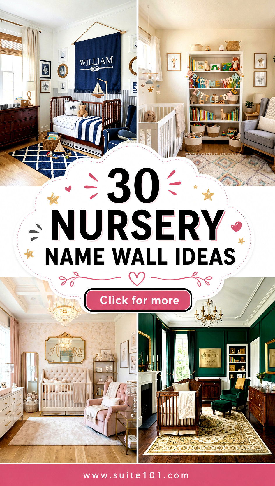 30 Nursery Name Wall Ideas for a Sweet Personal Touch Home - 30 Nursery Name Wall Ideas for a Sweet, Personal Touch Home