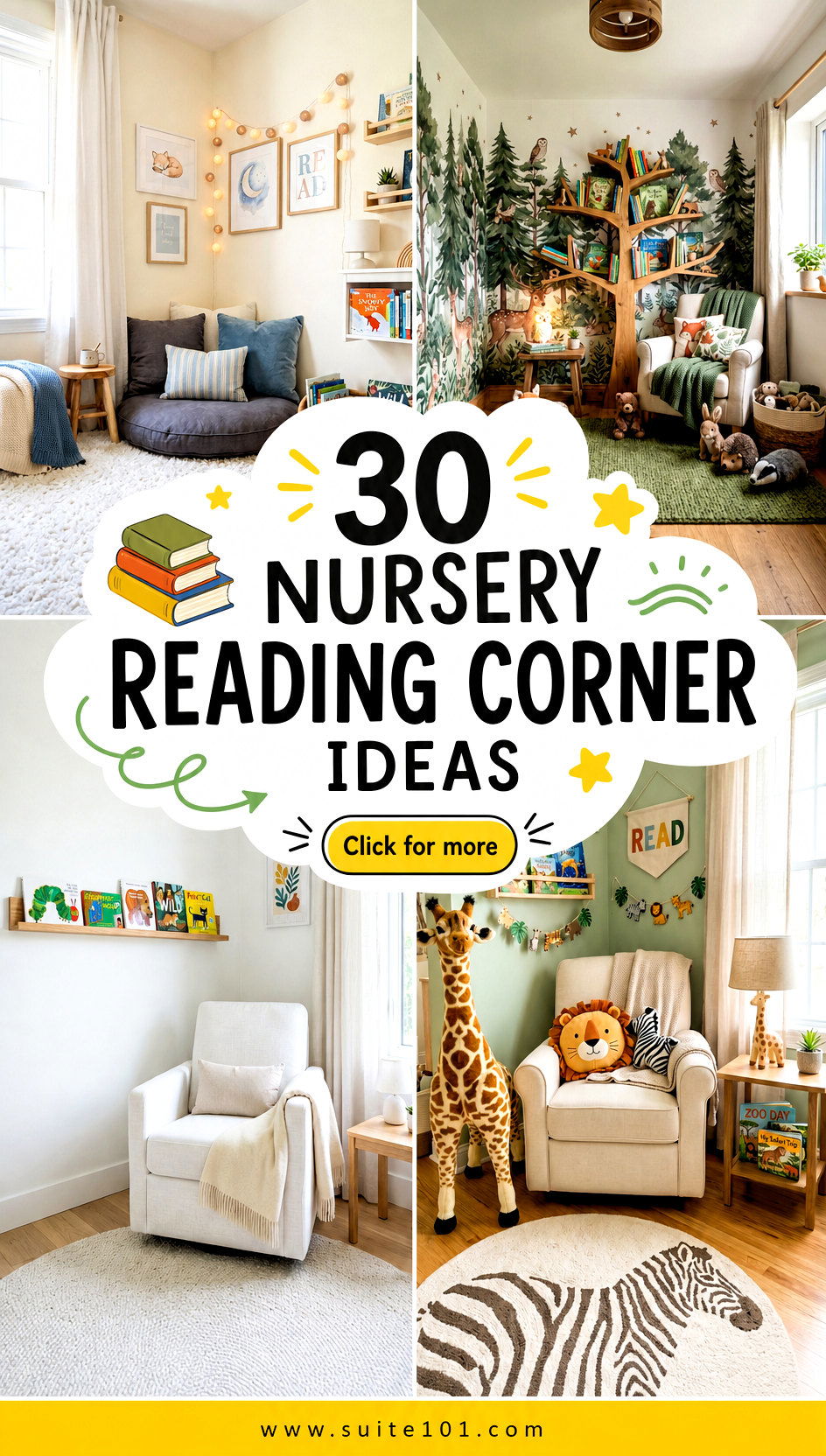 30 Nursery Reading Corner Ideas for Cozy Storytime Moments - 30 Nursery Reading Corner Ideas for Cozy Storytime Moments