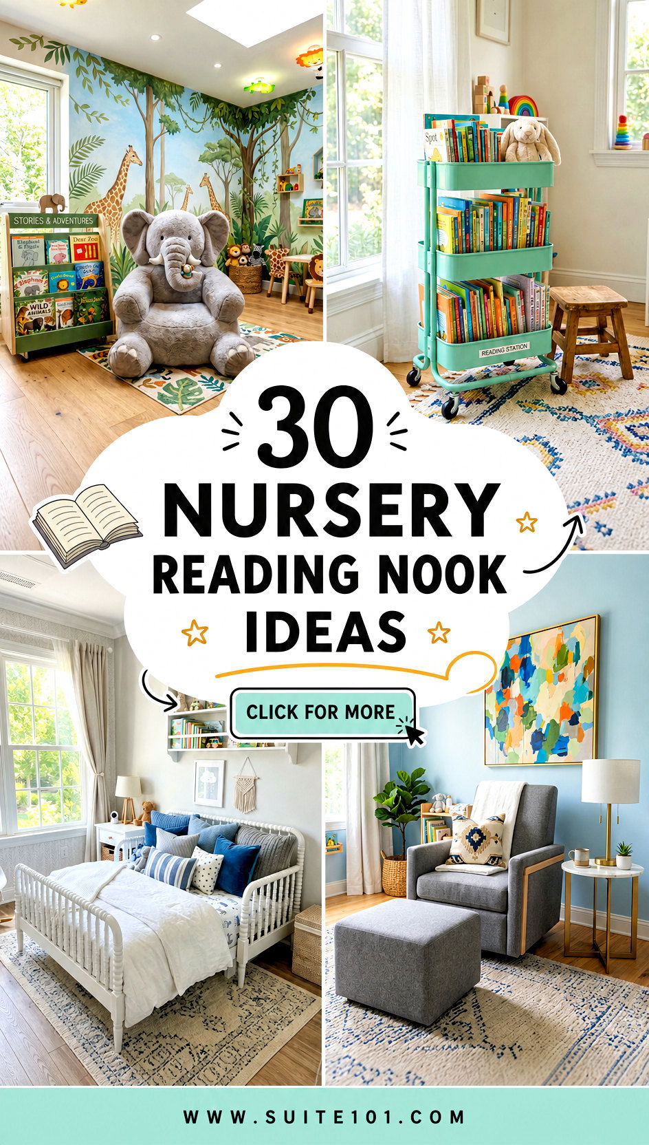 30 Nursery Reading Nook Ideas to Make Books the Best Habit - 30 Nursery Reading Nook Ideas to Make Books the Best Habit