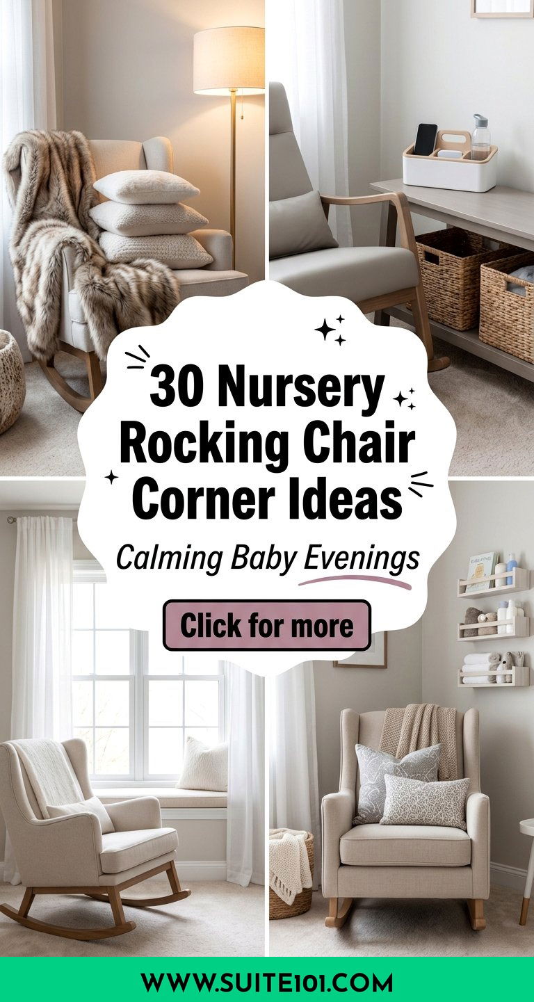 30 Nursery Rocking Chair Corner Ideas for Calming Baby Evenings - 30 Nursery Rocking Chair Corner Ideas for Calming Baby Evenings