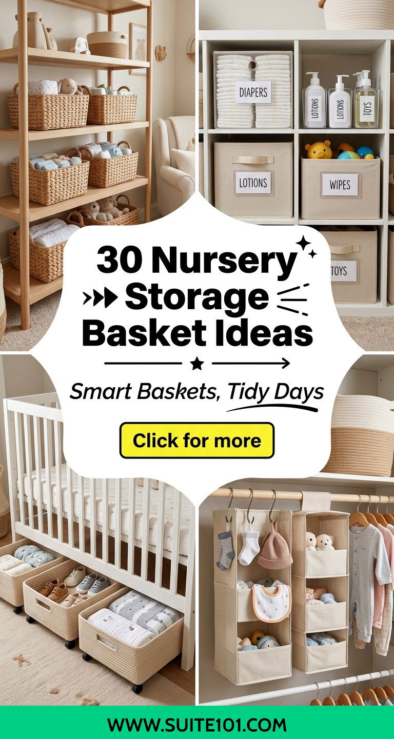 30 Nursery Storage Basket Ideas for Smart Stylish Organization - 30 Nursery Storage Basket Ideas for Smart, Stylish Organization