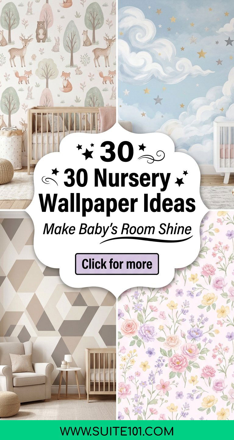 30 Nursery Wallpaper Ideas That Make Babys Room Shine Beautifully - 30 Nursery Wallpaper Ideas That Make Baby's Room Shine Beautifully