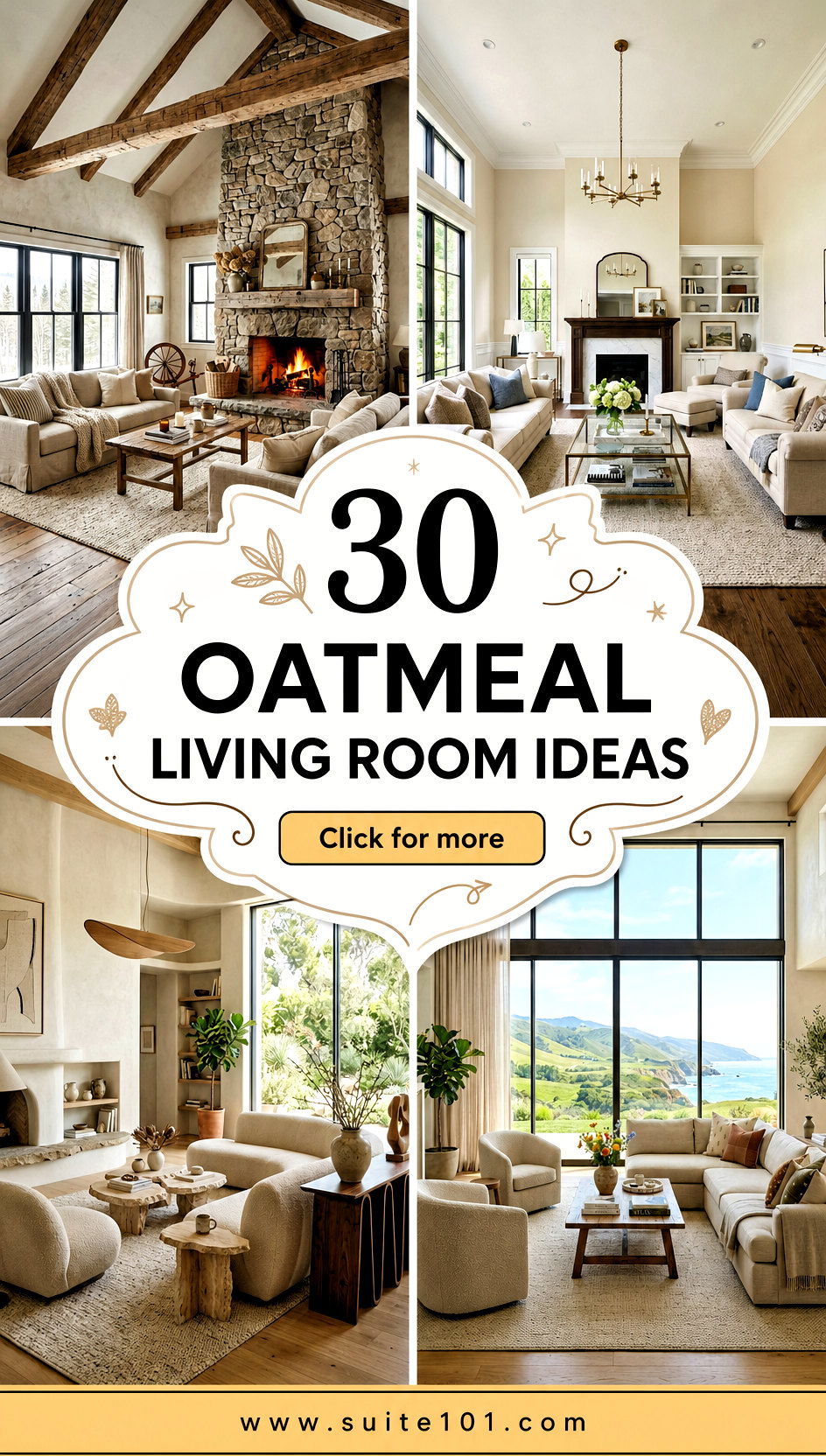 30 Oatmeal Living Room Ideas for Cozy Neutral Charm Everyday - 30 Oatmeal Living Room Ideas for Cozy, Neutral Charm Everyday