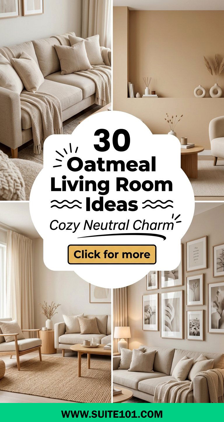 30 Oatmeal Living Room Ideas for Cozy Neutral Charm Everyday - 30 Oatmeal Living Room Ideas for Cozy, Neutral Charm Everyday