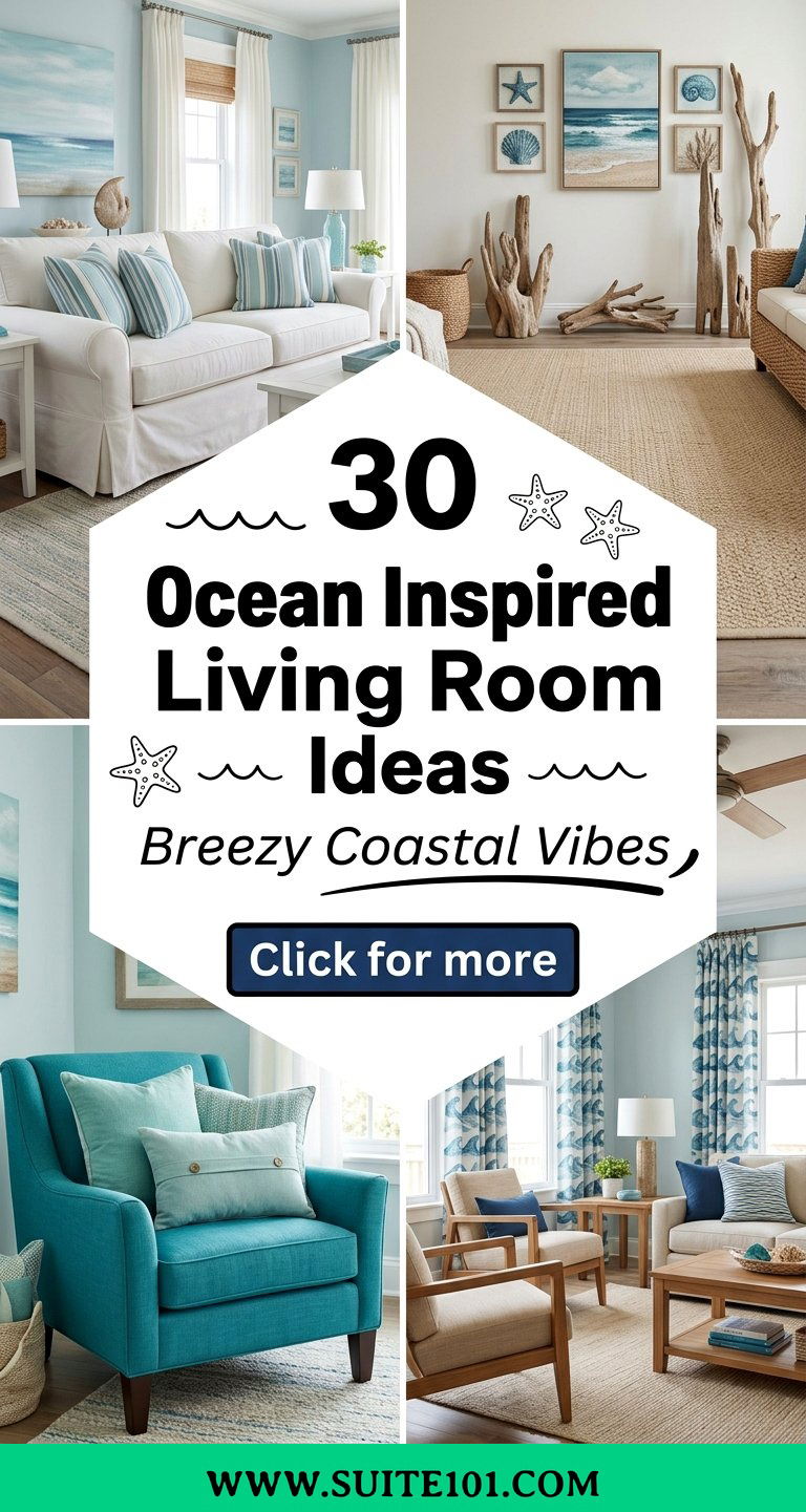 30 Ocean Inspired Living Room Ideas for Breezy Coastal Vibes - 30 Ocean Inspired Living Room Ideas for Breezy Coastal Vibes