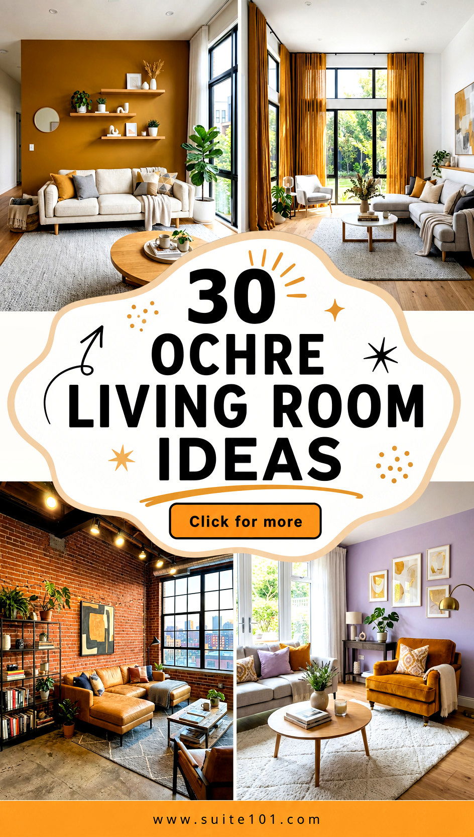 30 Ochre Living Room Ideas to Warm Up Your Space Beautifully - 30 Ochre Living Room Ideas to Warm Up Your Space Beautifully