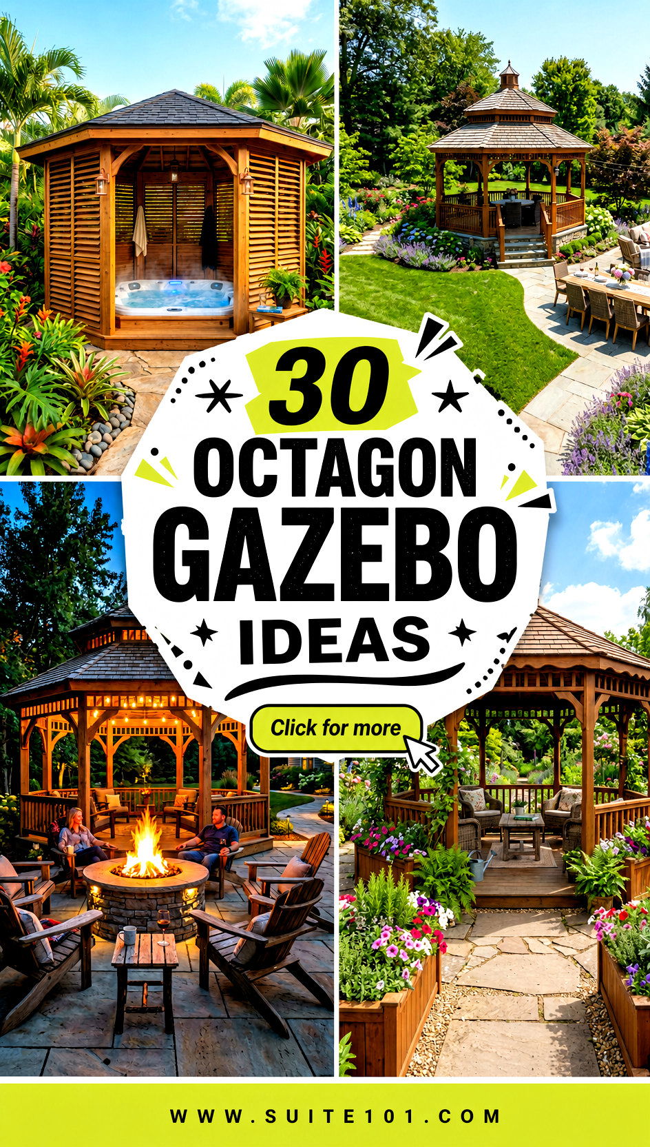 30 Octagon Gazebo Ideas for Stunning Outdoor Entertaining - 30 Octagon Gazebo Ideas for Stunning Outdoor Entertaining